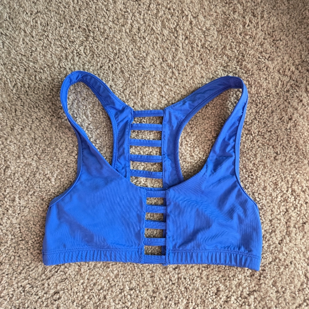 Womens Blue Sports Bra Size Small